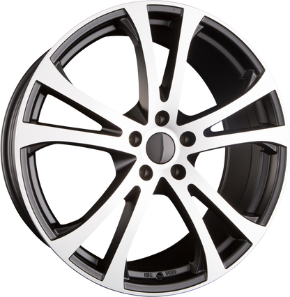 itWheels Michelle matt black polished Alufelge 8.5x20 Zoll ET45 LK 5x112 ML66.5 – Bild 4