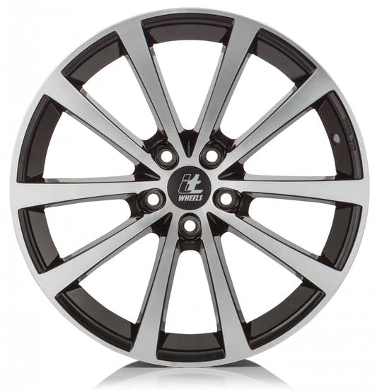 itWheels Alice gloss black polished 7x17 ET35 - LK5/114.3 ML74.1