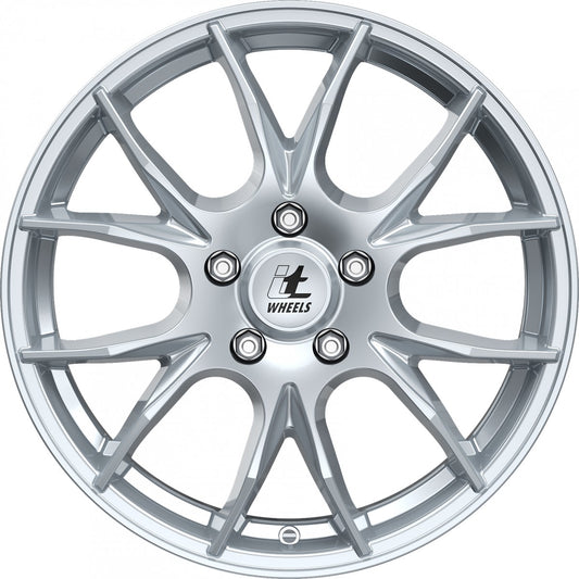 itWheels Kira gloss silver 7x17 ET38 - LK5/100 ML57.1