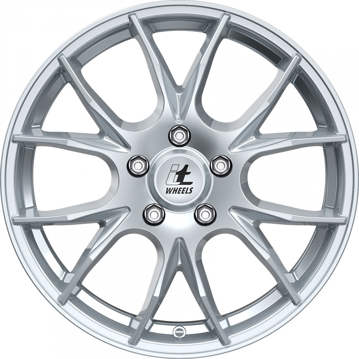 itWheels Kira gloss silver Alufelge 7.5x17 Zoll ET48 LK 5x114.3 ML74.1 – Bild 2