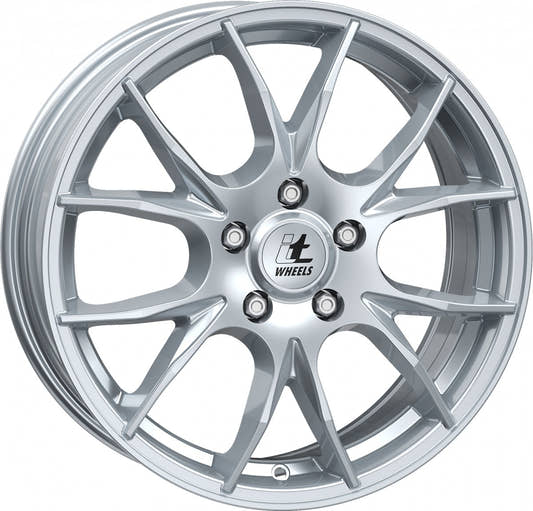 itWheels Kira gloss silver Alufelge 7.5x18 Zoll ET40 LK 5x100 ML63.3