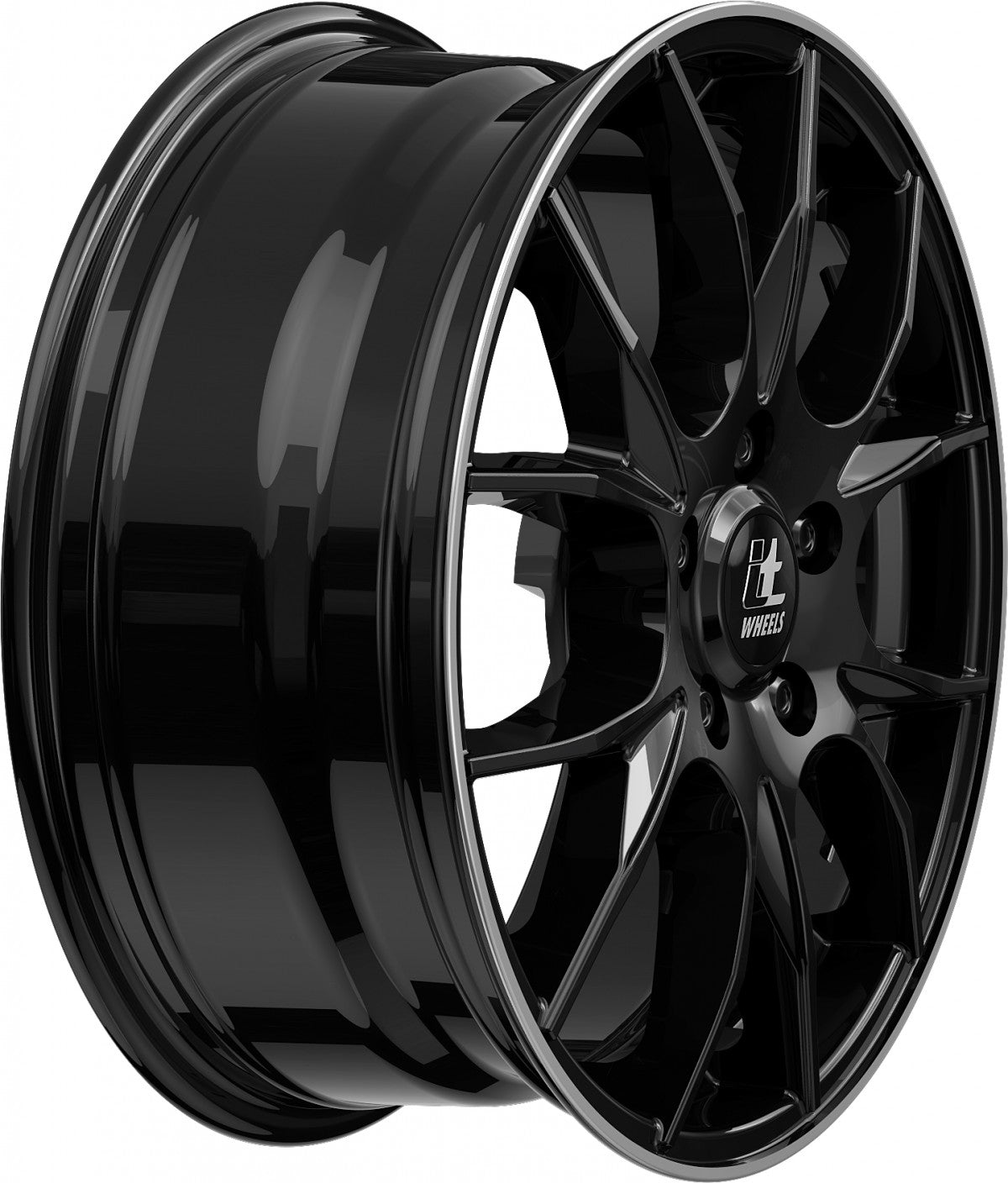 itWheels Kira gloss black polished lip Alufelge 6.5x16 Zoll ET35 LK 4x98 ML58.1 – Bild 5
