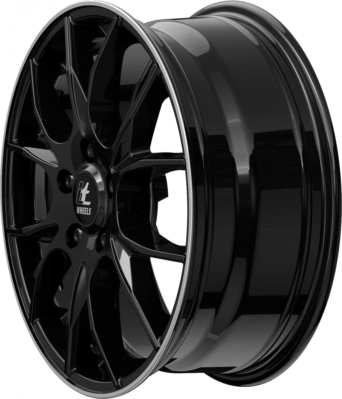 itWheels Kira gloss black polished lip Alufelge 6.5x16 Zoll ET48 LK 5x100 ML63.3 – Bild 10