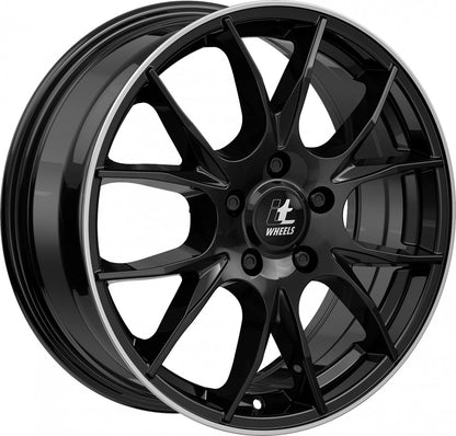 itWheels Kira gloss black polished lip Alufelge 8x18 Zoll ET48 LK 5x108 ML65.1 – Bild 3
