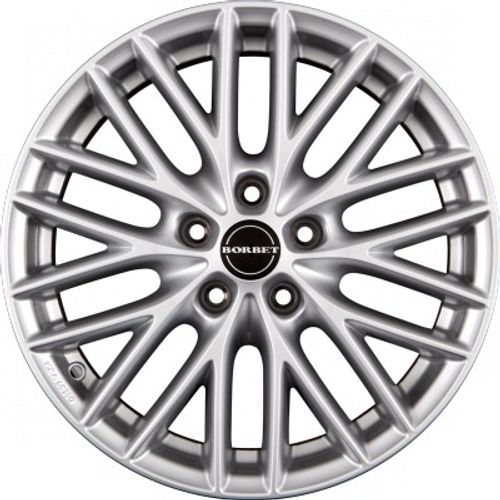 Borbet BS5 brilliant silver Alufelge 7x16 Zoll ET40 LK 5x114.3 ML72.5 – Bild 2