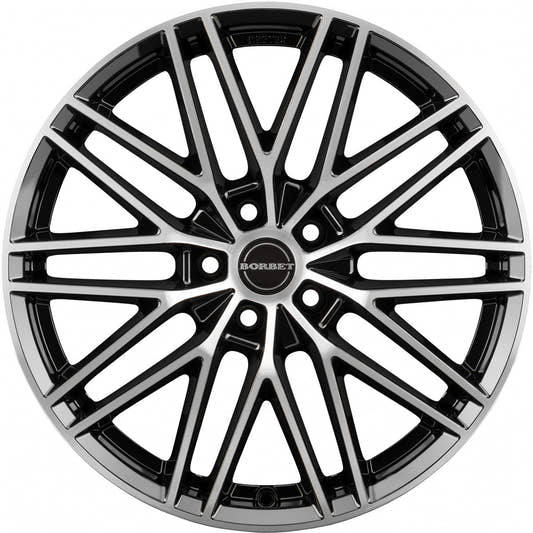 Borbet BS5 black polished 7.5x17 ET50 - LK5/114.3 ML72.5