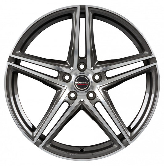Borbet XRT graphite polished 8x18 ET40 - LK5/112 ML72.5