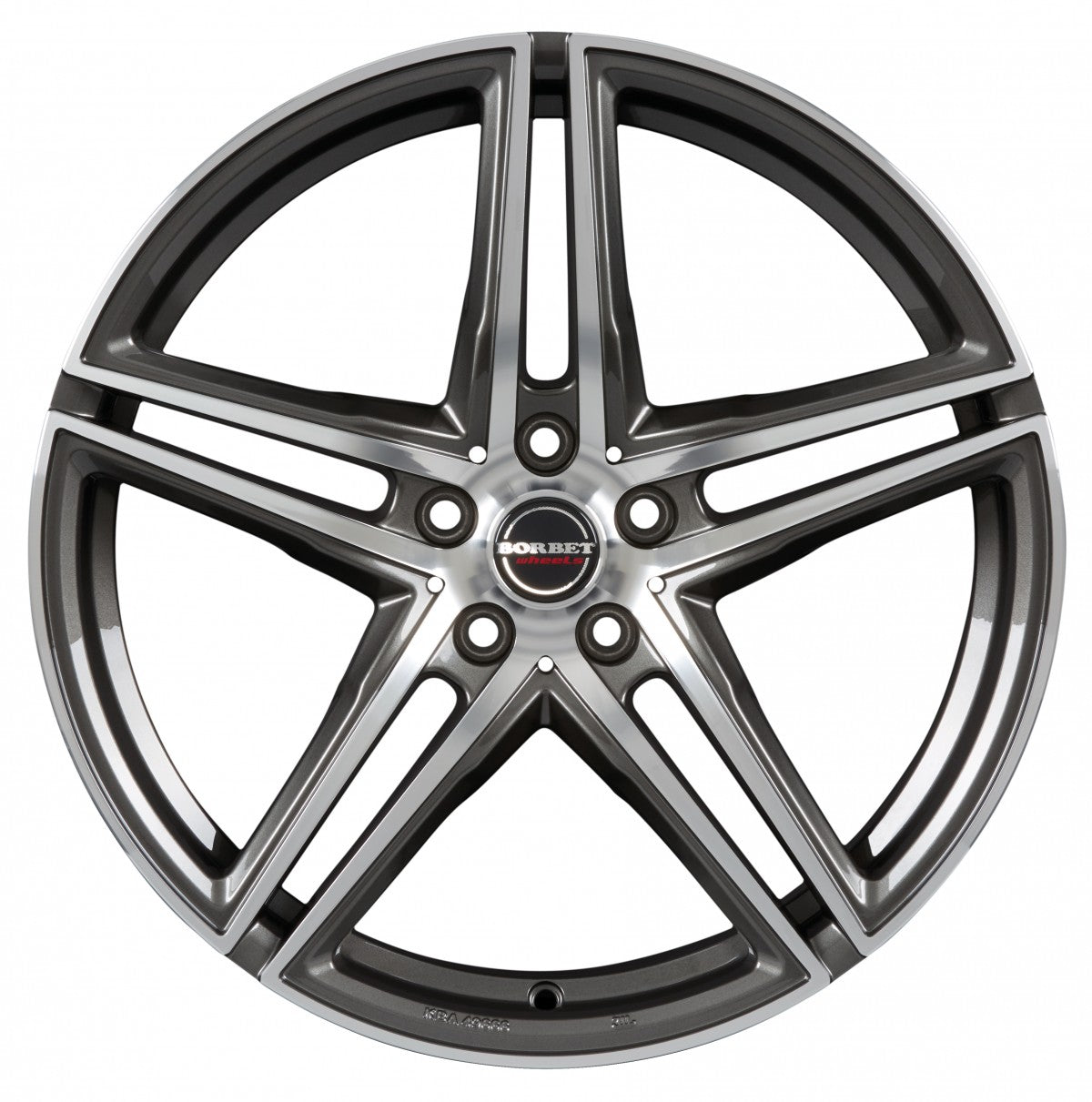 Borbet XRT graphite polished 8x18 ET35 - LK5/114.3 ML72.5