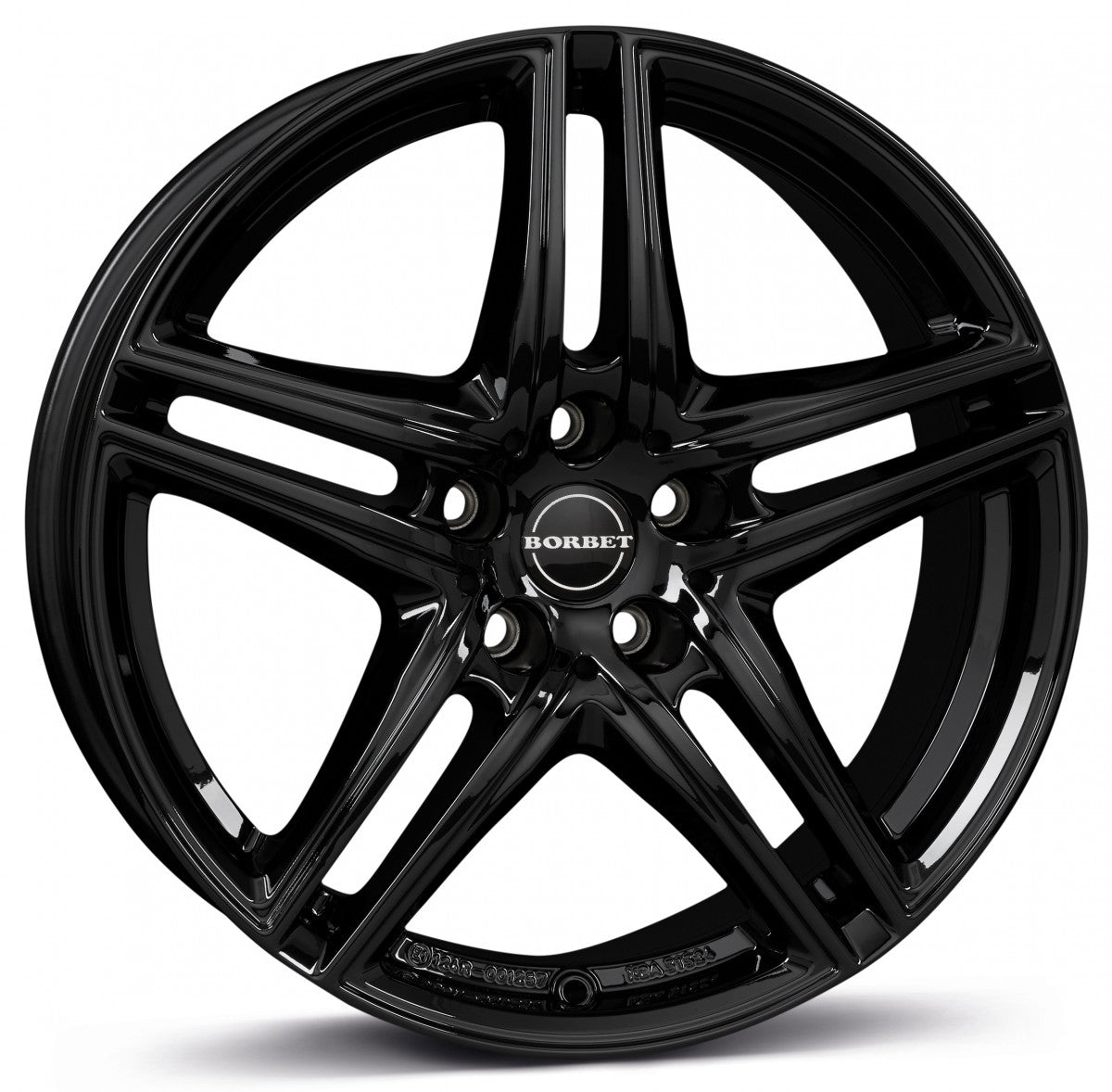 Borbet XR black glossy 7x16 ET31 - LK5/120 ML72.5