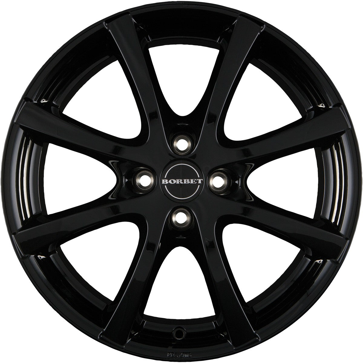 Borbet LV4 black glossy 6.5x15 ET35 - LK4/98 ML64