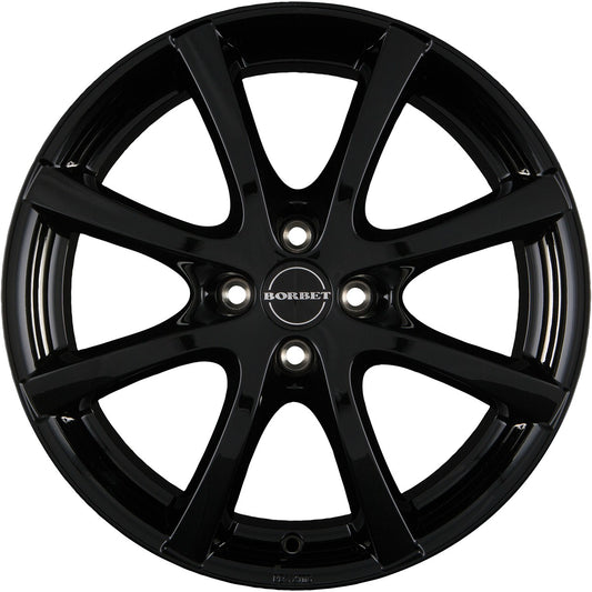 Borbet LV4 black glossy 6.5x15 ET35 - LK4/108 ML72.5