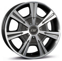 Borbet CH mistral anthracite polished Alufelge 7.5x17 Zoll ET61 LK 5x118 ML71.1
