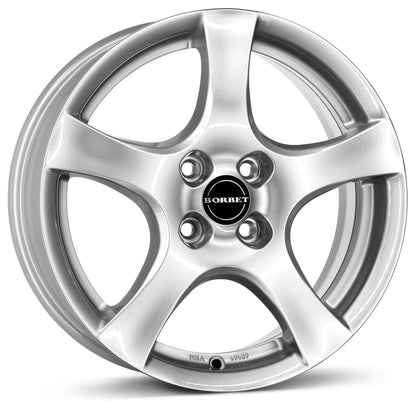 Borbet F brilliant silver 6.5x16 ET35 - LK4/98 ML64