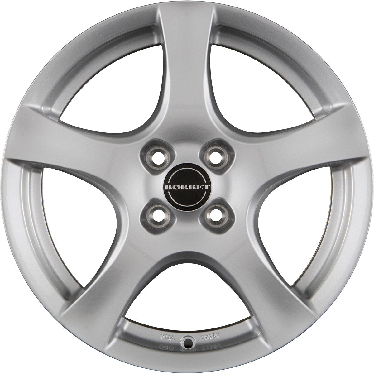 Borbet F brilliant silver 6.5x16 ET38 - LK4/100 ML64