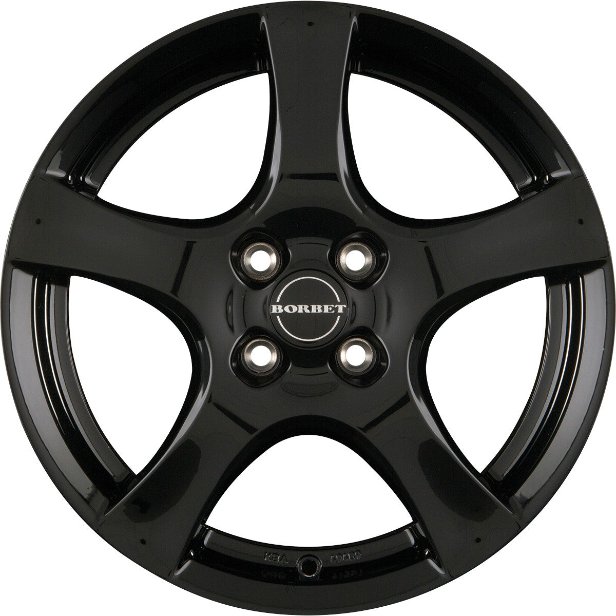 Borbet F black glossy 6x15 ET40 - LK4/100 ML64