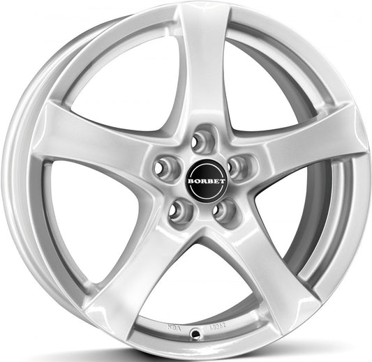 Borbet F brilliant silver 6x15 ET28 - LK4/108 ML65.1