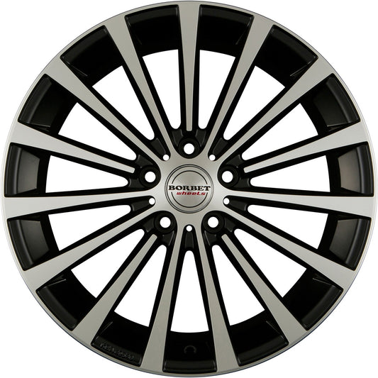 Borbet BLX black polished matt 8.5x18 ET45 - LK5/108 ML72.5