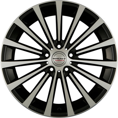 Borbet BLX black polished matt 8.5x18 ET30 - LK5/112 ML72.5