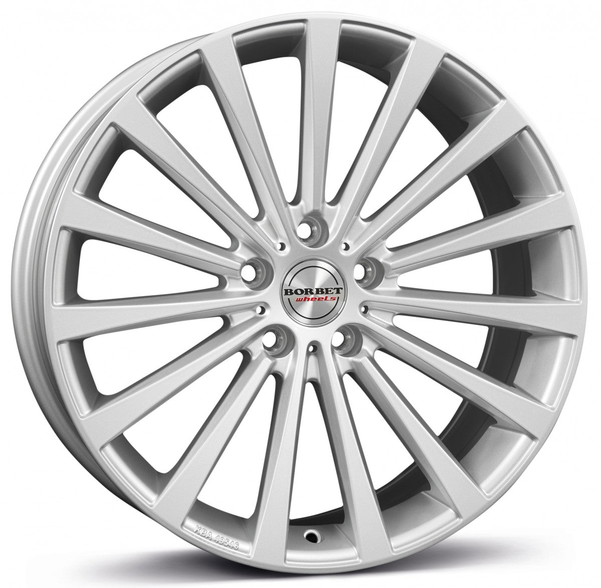 Borbet BLX brilliant silver Alufelge 8.5x20 Zoll ET45 LK 5x108 ML72.5