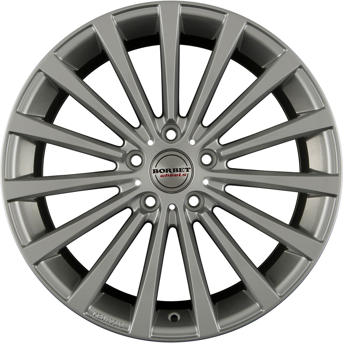 Borbet BLX brilliant silver Alufelge 8.5x20 Zoll ET45 LK 5x108 ML72.5 – Bild 2
