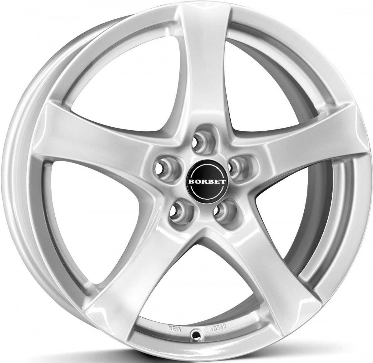 Borbet F brilliant silver 6.5x16 ET25 - LK4/108 ML65.1