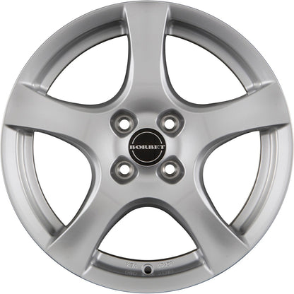 Borbet F brilliant silver 6.5x16 ET25 - LK4/108 ML65.1