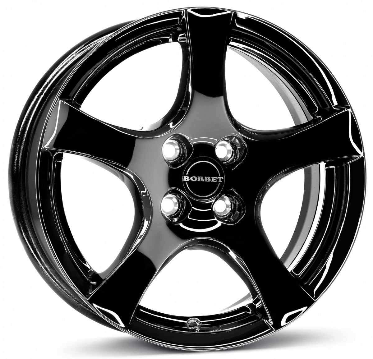 Borbet F black glossy 6.5x16 ET25 - LK4/108 ML65.1