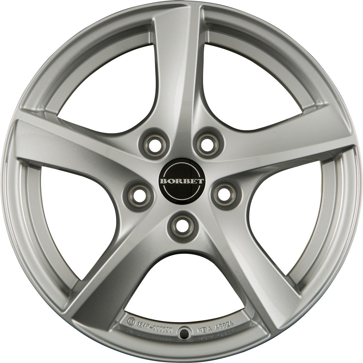 Borbet TL brilliant silver 5-Speiche Alufelge – Bild 2
