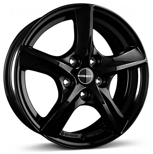 Borbet TL black glossy 5-Speiche Alufelge