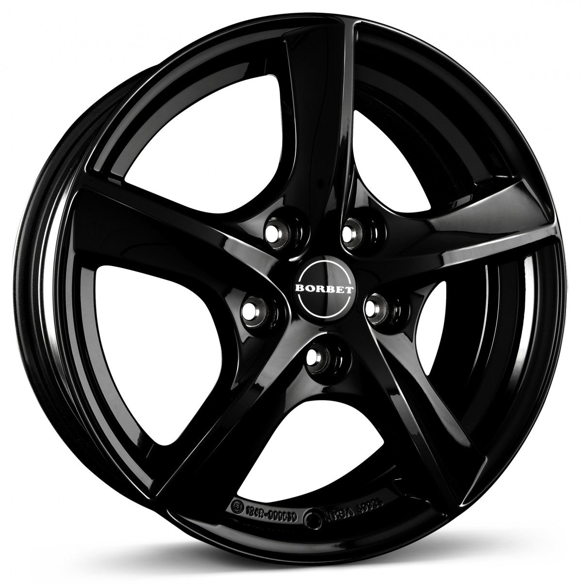 Borbet TL black glossy 5-Speiche Alufelge