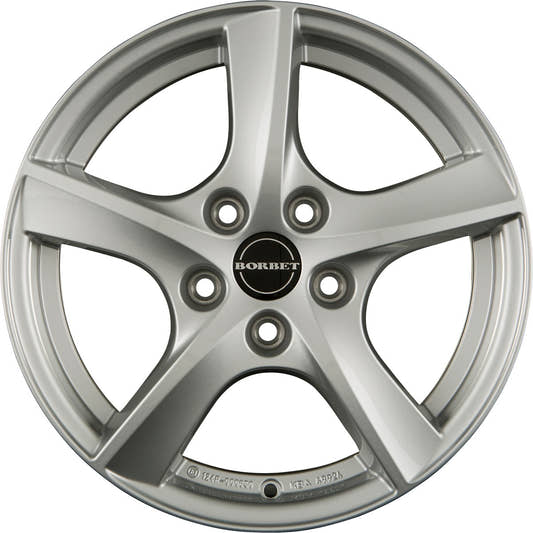 Borbet TL brilliant silver 5-Speiche 6.5x16 ET50 - LK5/114.3 ML67.1