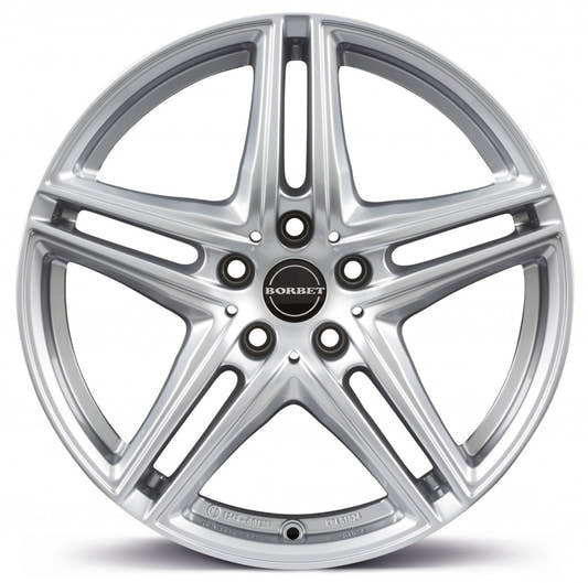 Borbet XR brilliant silver 7.5x16 ET45 - LK5/112 ML66.6
