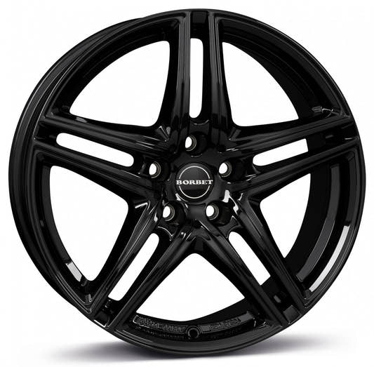 Borbet XR black glossy 7.5x16 ET45 - LK5/112 ML66.6