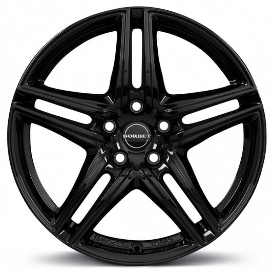 Borbet XR black glossy 7.5x16 ET45 - LK5/112 ML66.6