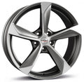 Borbet S graphite polished matt Alufelge 10x22 Zoll ET40 LK 5x120 ML72.5