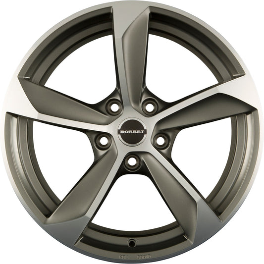 Borbet S graphite polished matt 10x22 ET40 - LK5/120 ML72.5
