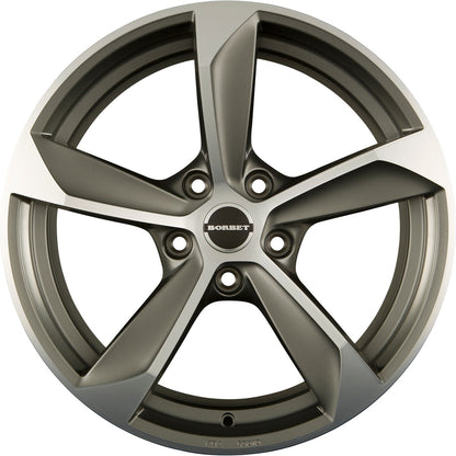 Borbet S graphite polished matt 8x17 ET40 - LK5/108 ML72.5