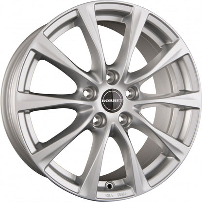 Borbet RE brilliant silver 8x18 ET48 - LK5/112 ML66.6