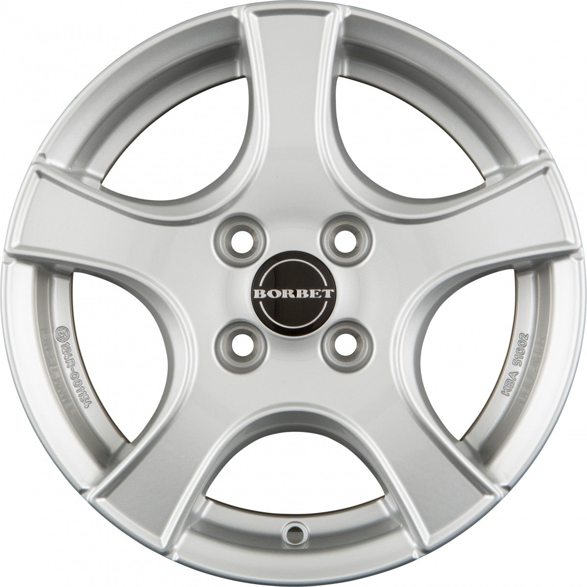 Borbet F2 brilliant silver 6.5x17 ET49 - LK5/112 ML66.5