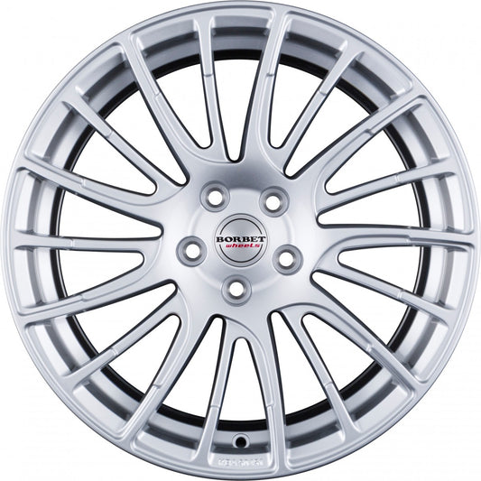 Borbet LS2 brilliant silver 8x17 ET40 - LK5/108 ML72.5