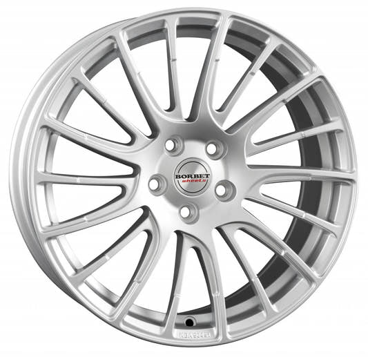 Borbet LS2 brilliant silver 8x17 ET35 - LK5/114.3 ML72.5