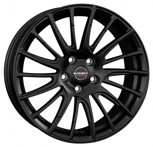 Borbet LS2 black matt 8x17 ET45 - LK5/108 ML72.5