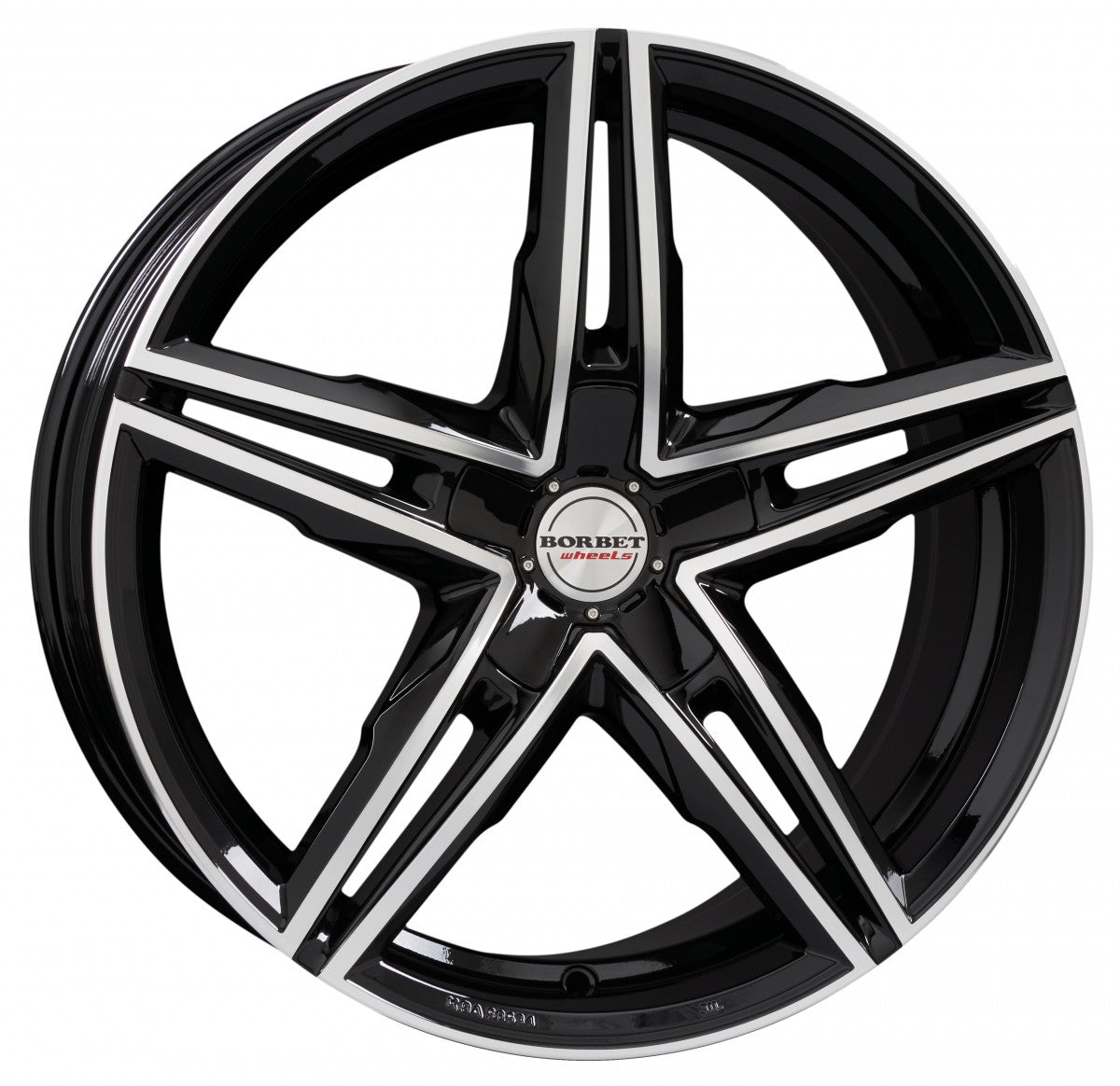 Borbet XRS black polished glossy 8x18 ET30 - LK5/112 ML66.5