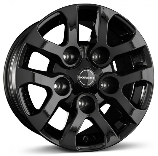 Borbet LD black glossy 8x16 ET5 - LK5/165.1 ML113