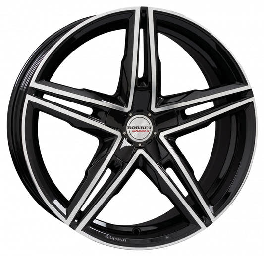 Borbet XRS black polished glossy 10.5x20 ET40 - LK5/112 ML72.5