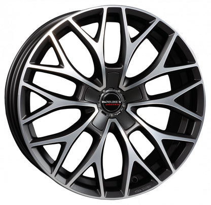 Borbet DY dark grey polished matt 8x18 ET45 - LK5/114.3 ML72.5
