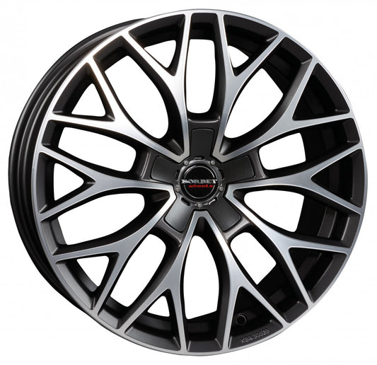 Borbet DY dark grey polished matt 8.5x20 ET40 - LK5/108 ML72.5