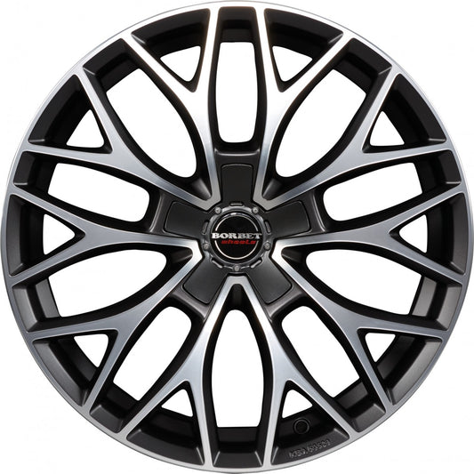Borbet DY dark grey polished matt 8.5x20 ET40 - LK5/108 ML72.5