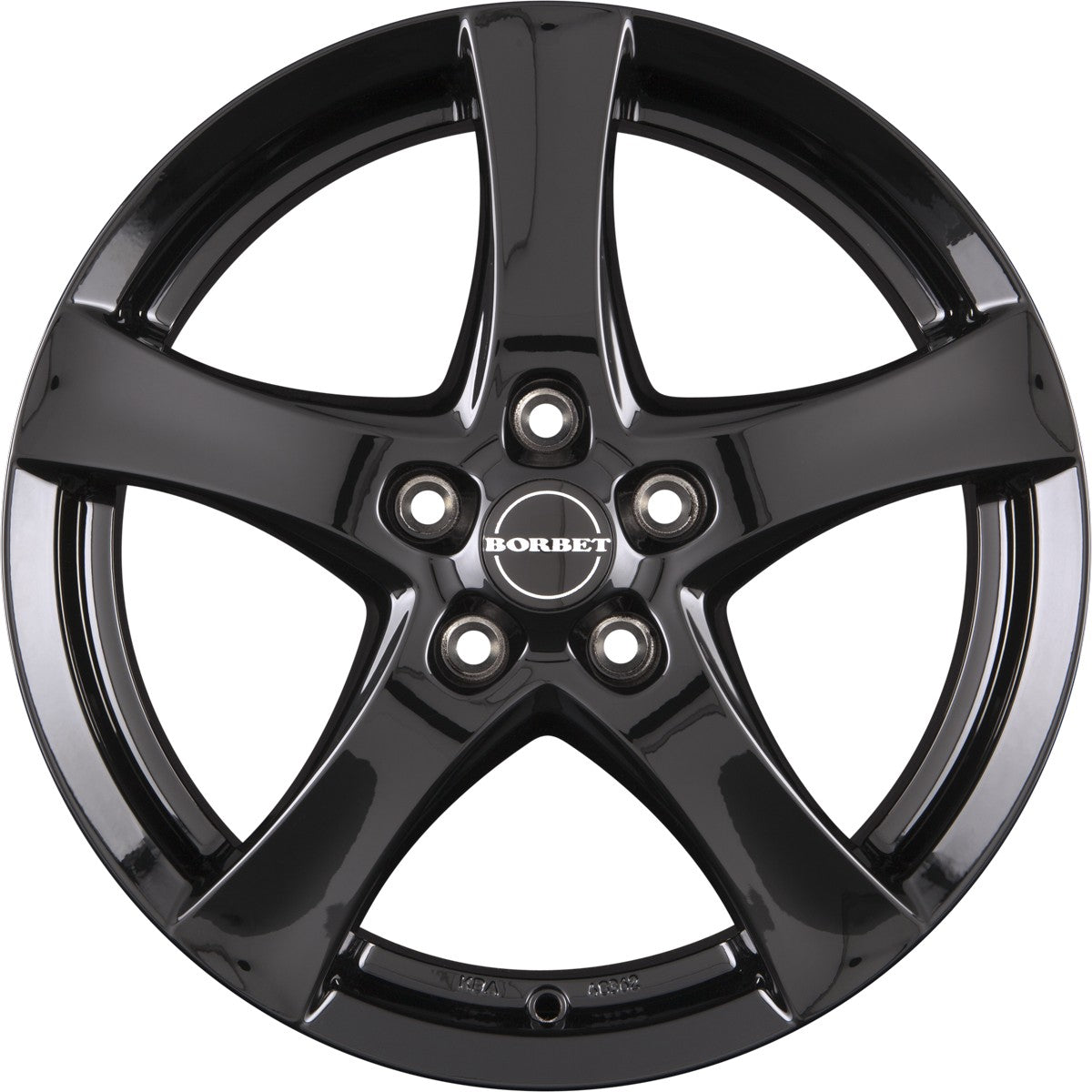 Borbet F black glossy 6x15 ET35 - LK5/105 ML64