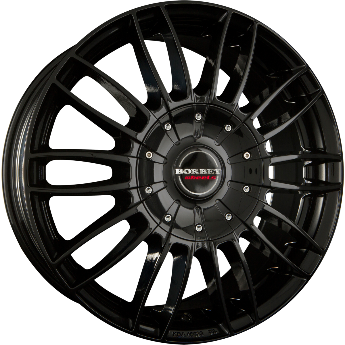 Borbet CW3 black glossy Alufelge 7.5x17 Zoll ET50 LK 6x139.7 ML92.2 – Bild 7